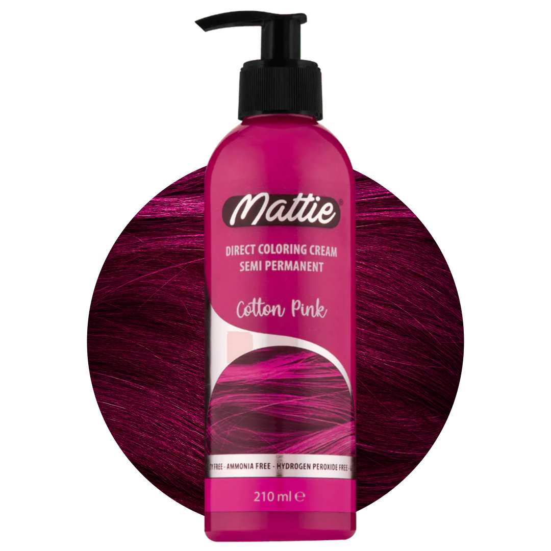Mattie Cotton Pink - Végane Coloration Semi-Permanente Coloration Directe Crème De Coloration 210 ml
