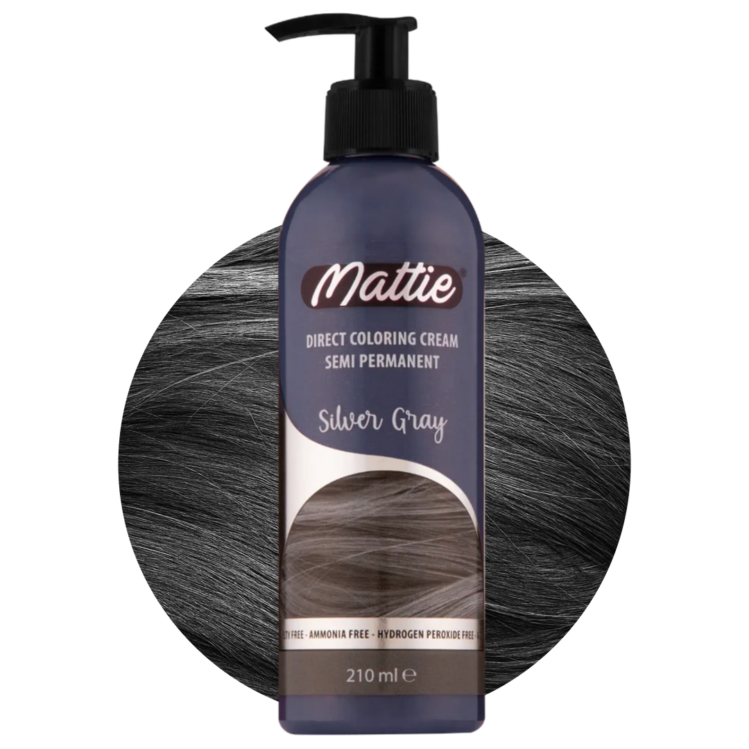 Mattie Silver Gray - Crème De Coloration Végane Semi-Permanente Coloration Directe 210 ml