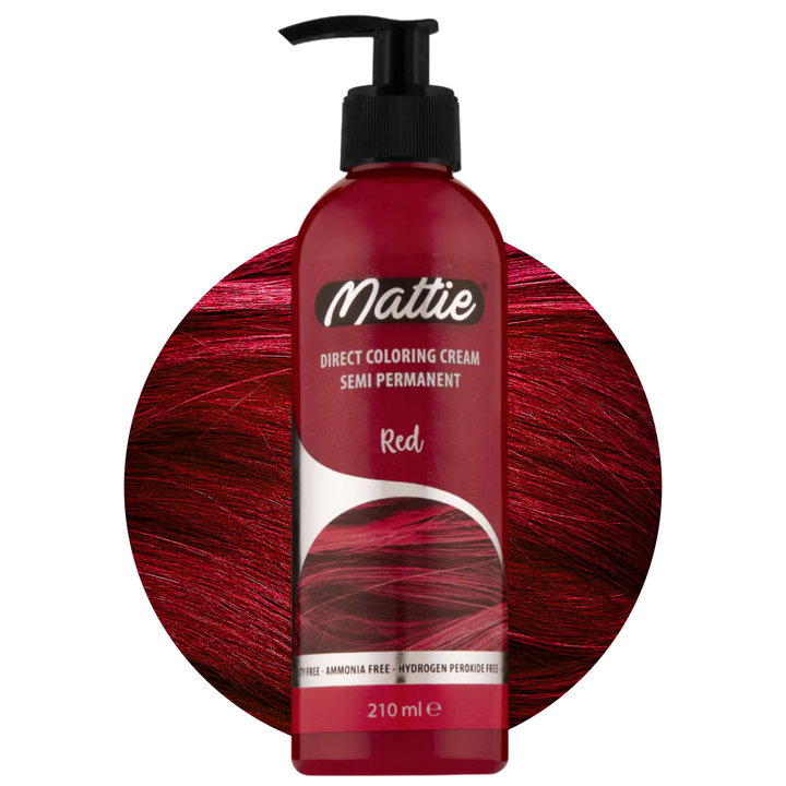 Mattie Red - Crème De Coloration Directe Semi-Permanente Végane 210 ml