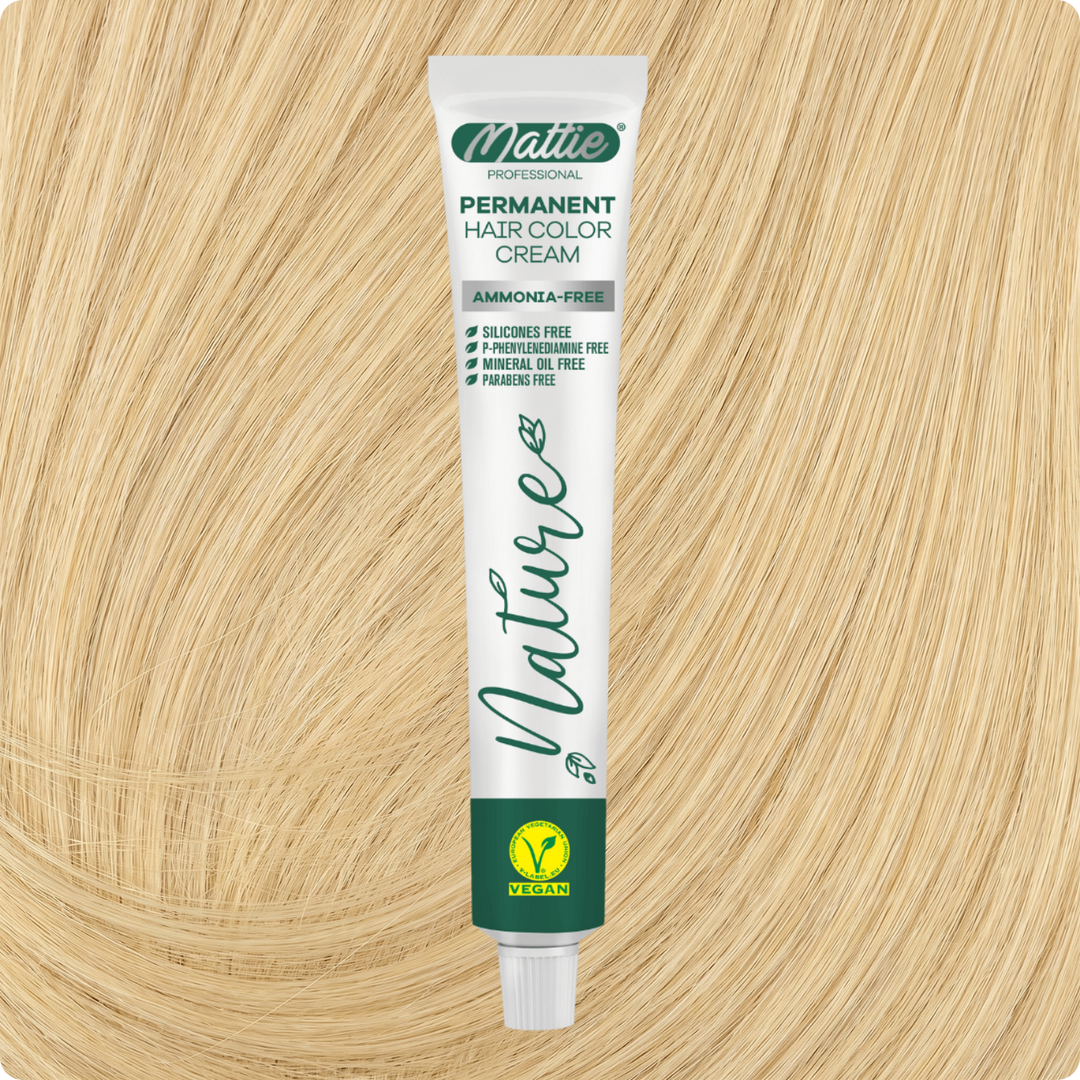 Mattie Professional Nature (12) Blond Intense Super Éclaircissant - Crème De Coloration Permanente Vegan Et Sans Ammoniaque 60 ml
