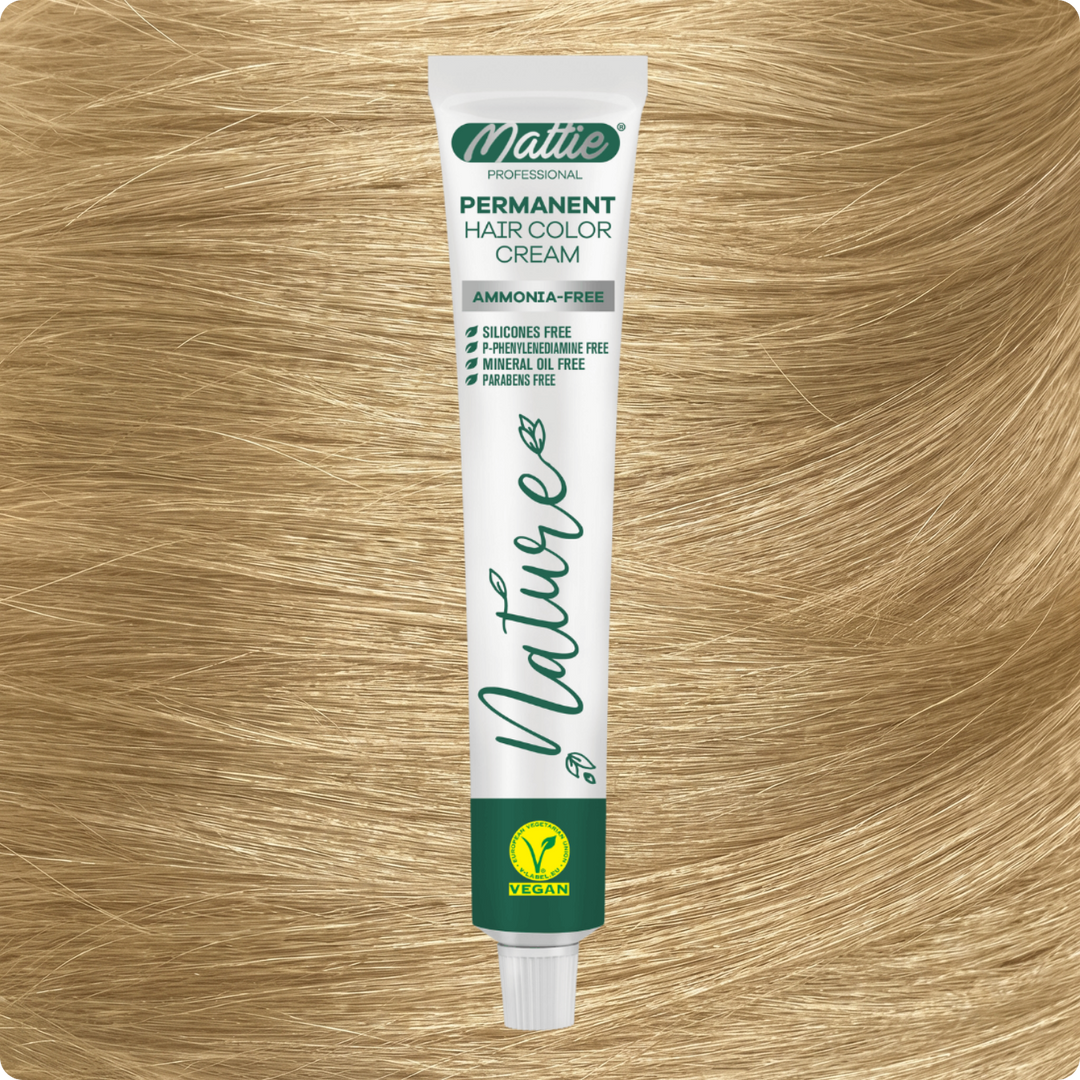 Mattie Professional Nature (10.0) Blond Très Clair Intense - Crème De Coloration Permanente Vegan Et Sans Ammoniaque 60 ml