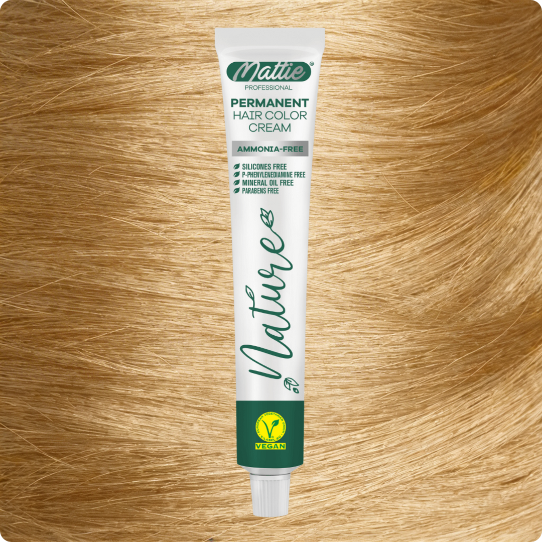 Mattie Professional Nature (10.3) Blond Champagne - Crème De Coloration Permanente Vegan Et Sans Ammoniaque 60 ml