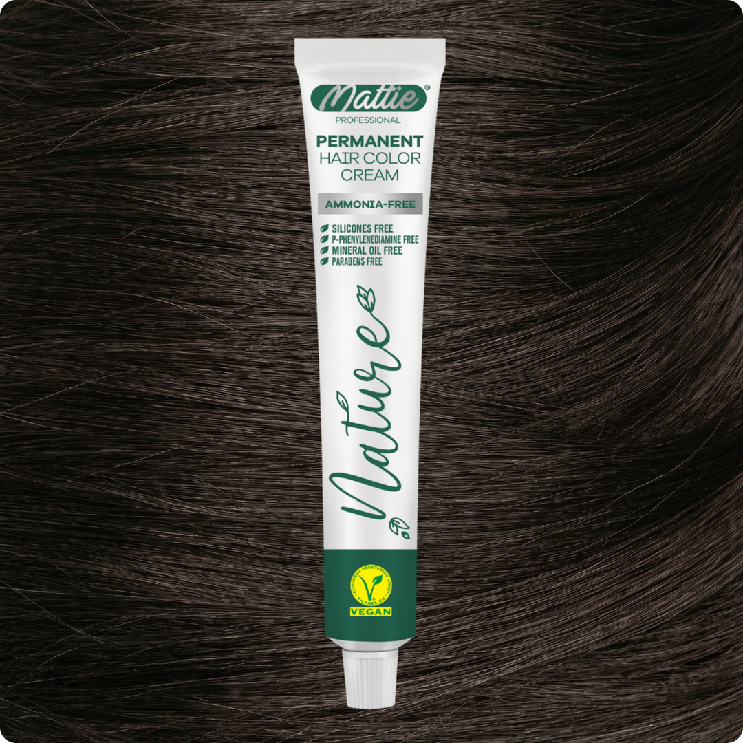 Mattie Professional Nature (6.11) Blond Cendré Extra Foncé - Crème De Coloration Permanente Vegan Et Sans Ammoniaque 60 ml