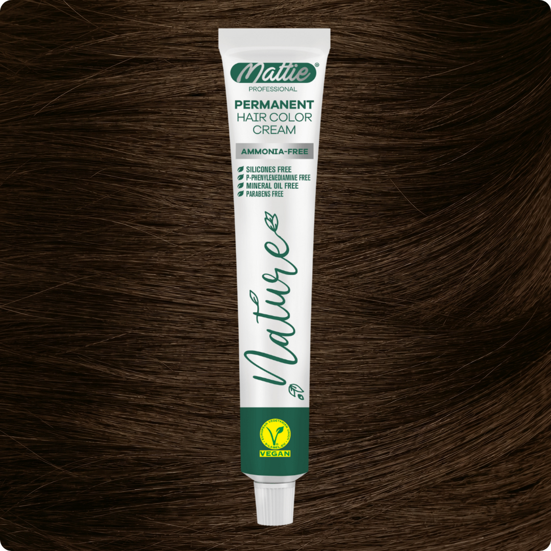 Mattie Professional Nature (6.73) Blond Foncé Brun Doré - Crème De Coloration Permanente Vegan Et Sans Ammoniaque 60 ml