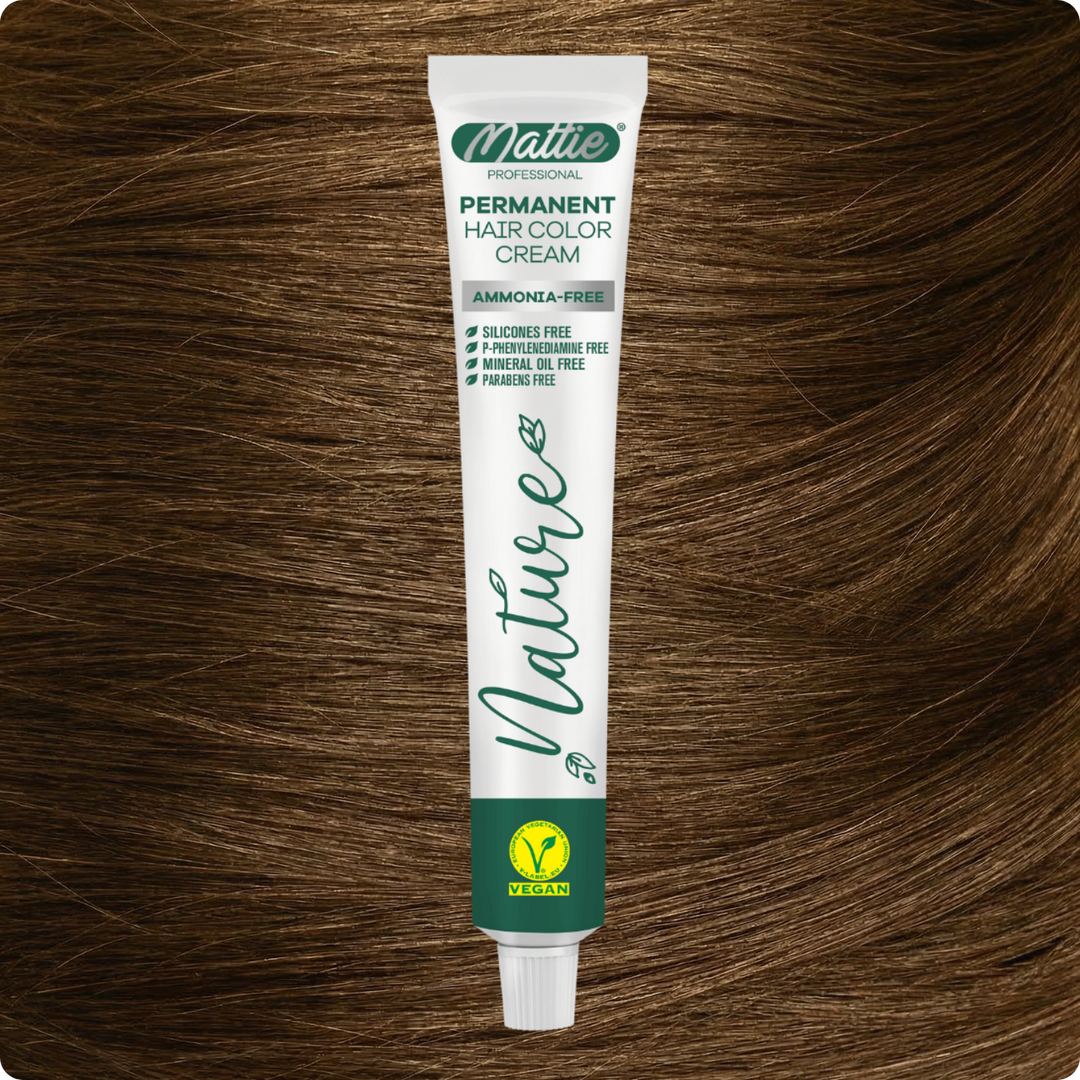 Mattie Professional Nature (7.0) Blond Intense - Crème De Coloration Permanente Vegan Et Sans Ammoniaque 60 ml