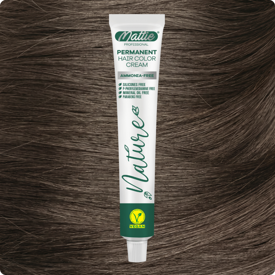 Mattie Professional Nature (8.1) Blond Cendré Clair - Crème De Coloration Permanente Vegan Et Sans Ammoniaque 60 ml