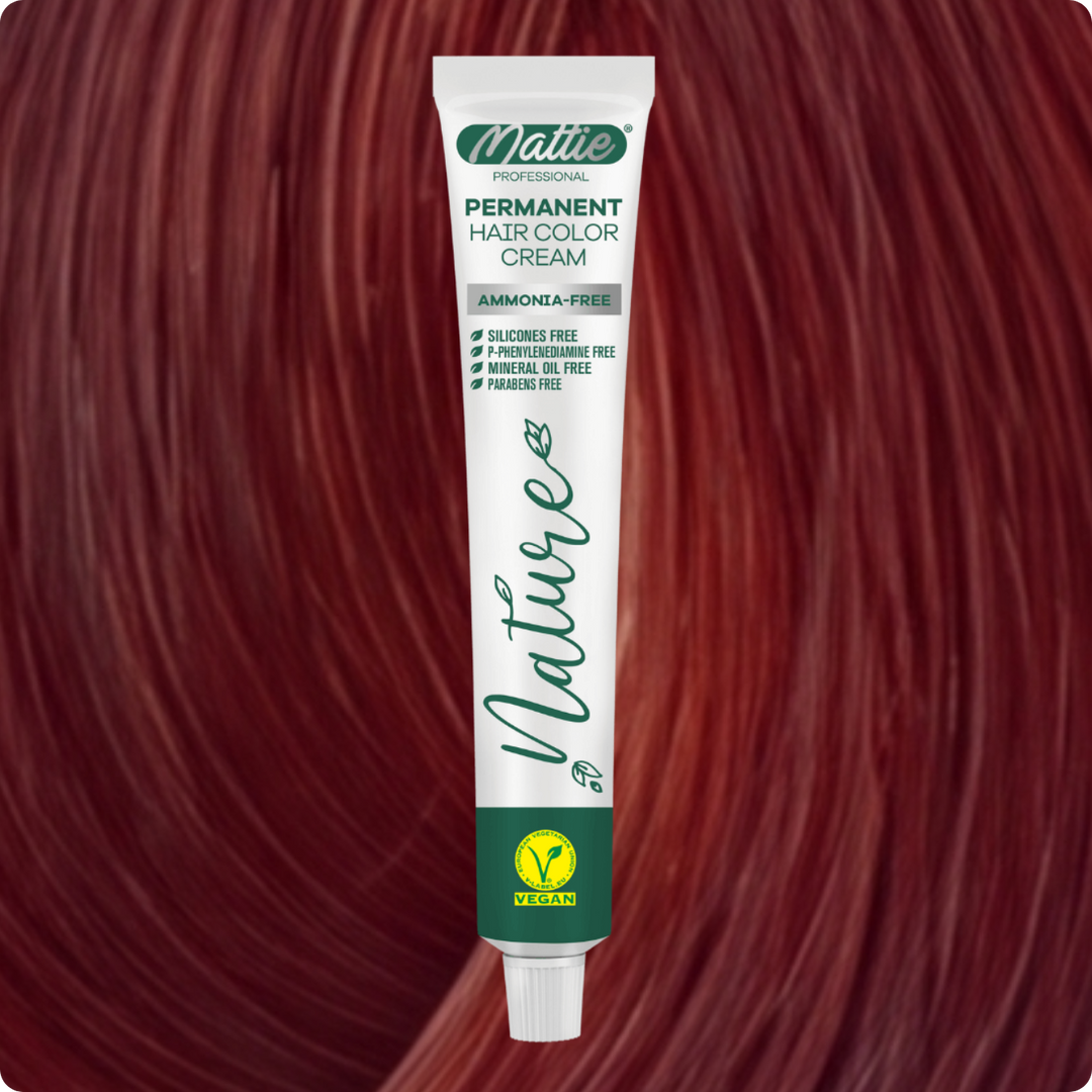 Mattie Professional Nature (8.43) Mousse Miel - Crème De Coloration Permanente Vegan Et Sans Ammoniaque 60 ml