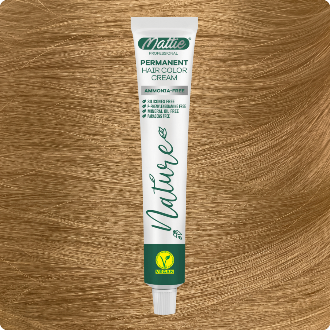 Mattie Professional Nature (9.3) Blond Doré Clair - Crème De Coloration Permanente Vegan Et Sans Ammoniaque 60 ml