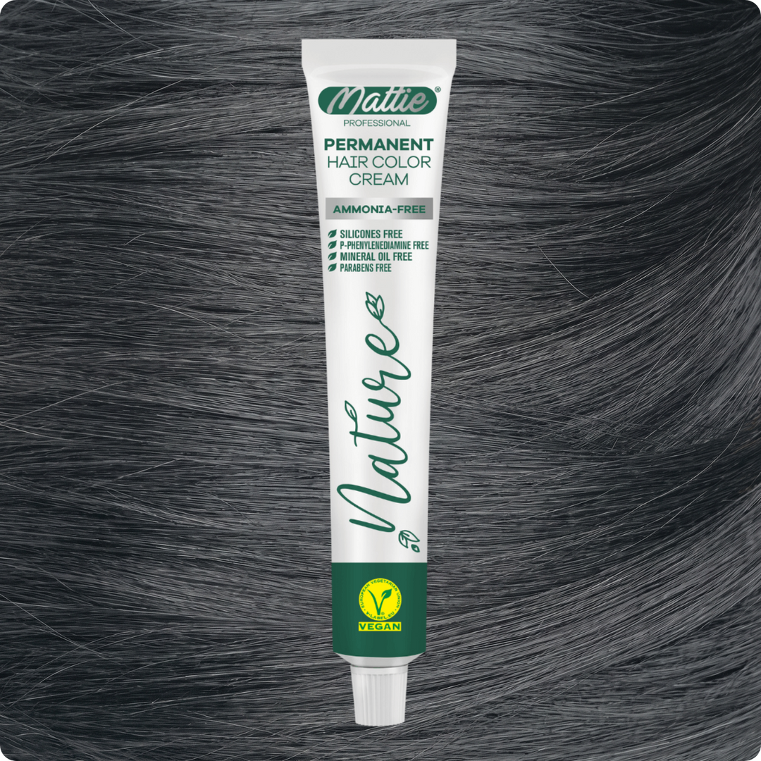 Mattie Professional Nature (Ice Gray) - Crème De Coloration Permanente Vegan Et Sans Ammoniaque 60 ml