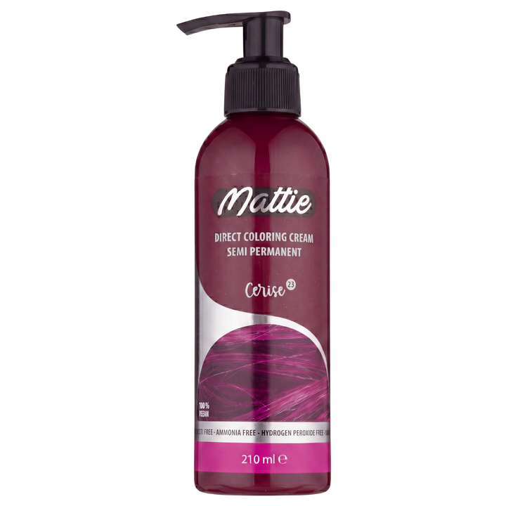 Mattie Cerise - Crème De Coloration Directe Semi-Permanente Vegan 210 ml