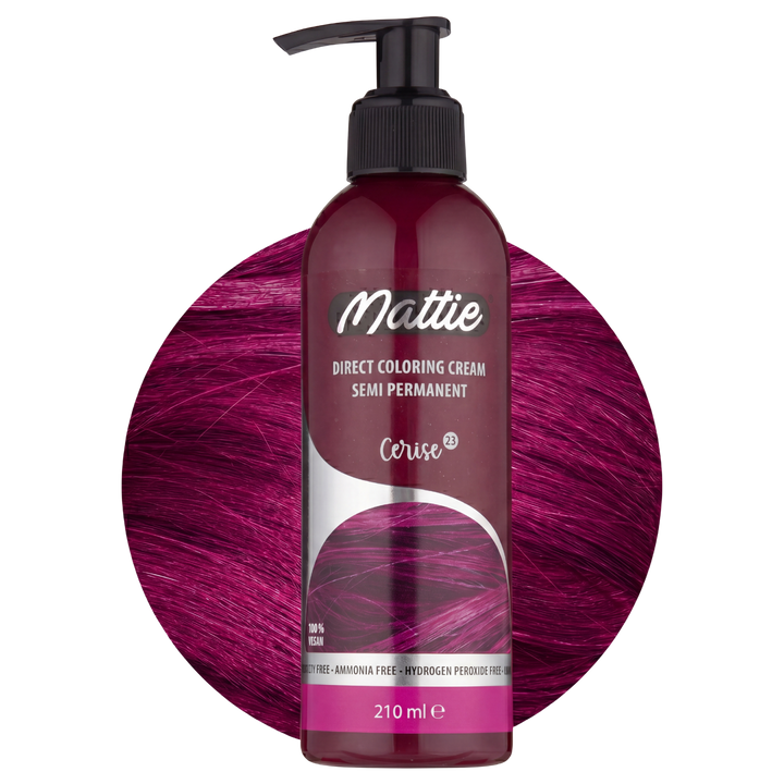 Mattie Cerise - Crème De Coloration Directe Semi-Permanente Vegan 210 ml