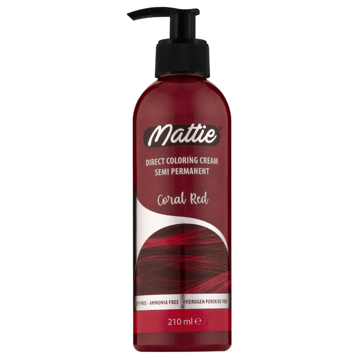 Mattie Coral Red - Crème De Coloration Directe Semi-Permanente Vegan 210 ml