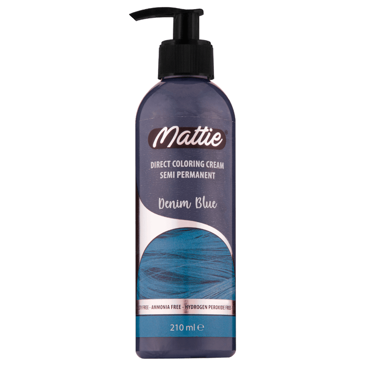 Mattie Denim Blue - Crème De Coloration Directe Semi-Permanente Vegan 210 ml