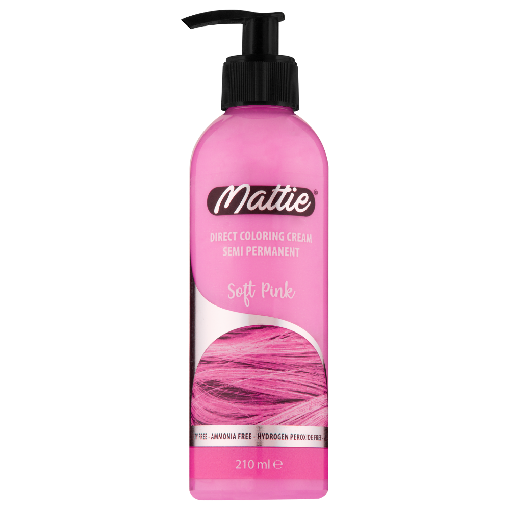 Mattie Soft Pink - Crème De Coloration Directe Semi-Permanente Vegan 210 ml