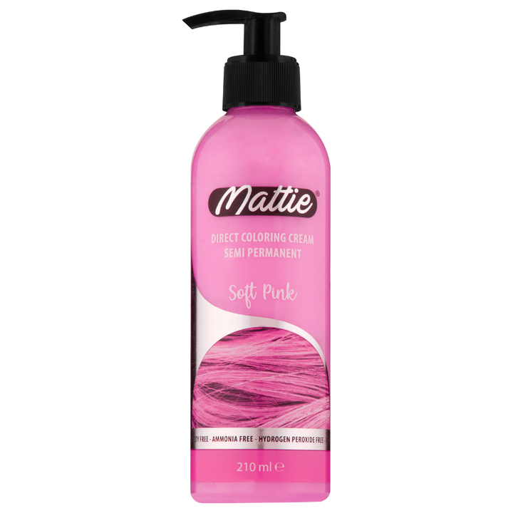 Mattie Soft Pink - Crème De Coloration Directe Semi-Permanente Vegan 210 ml